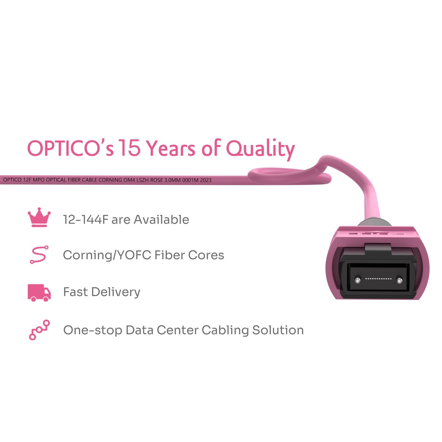 MPO MTP To LC OM4 Fiber Patch Cord